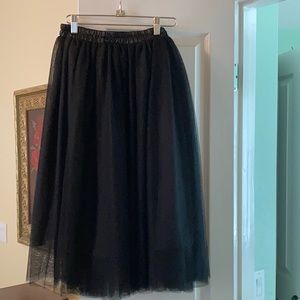 Medium Tulle Knee Length Skirt